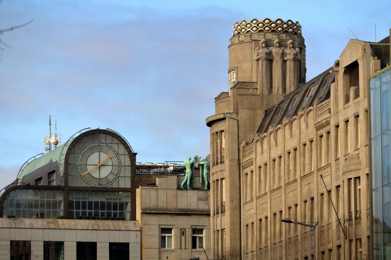 la mixité des styles d'architecture de la Nouvelle ville