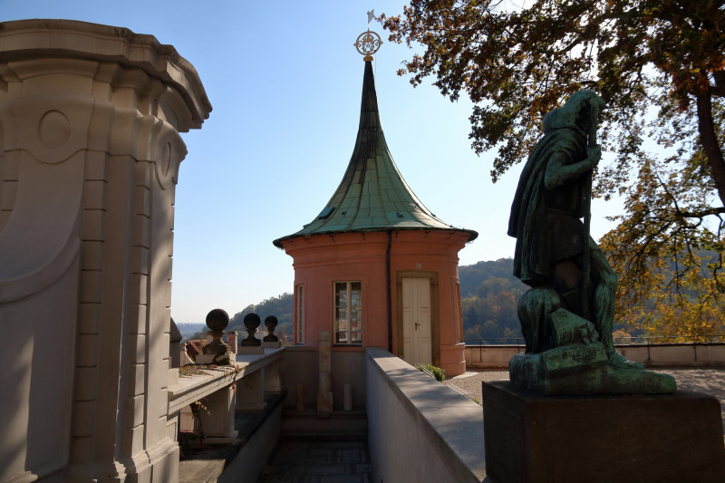 aux jardins du chateau de Prague